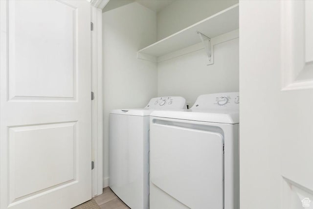 5377 W Bowstring Way S, Jordan, UT 84009 - laundry room featuring independent washer and dryer and light tile patterned floors