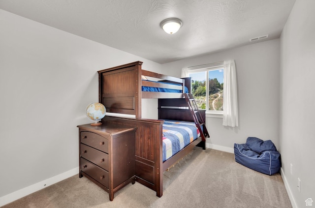 7859 N Sagebrush Ln, Eagle Mountain, UT 84005 - bedroom with light carpet, baseboards, and a textured ceiling