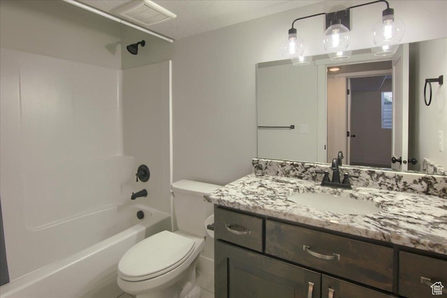 4016 W 625 S, West Point, UT 84015 - full bathroom featuring toilet, vanity, and shower / tub combination