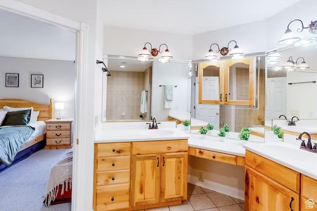 1096 S Bentley Blvd, Cedar City, UT 84720 - ensuite bathroom with vanity and tile patterned floors