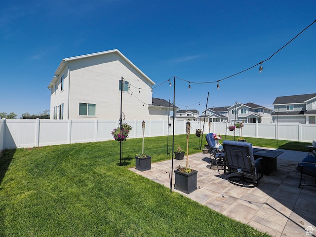 3022 S Shoreline Dr W, Syracuse, UT 84075 - view of yard with a patio and a residential view
