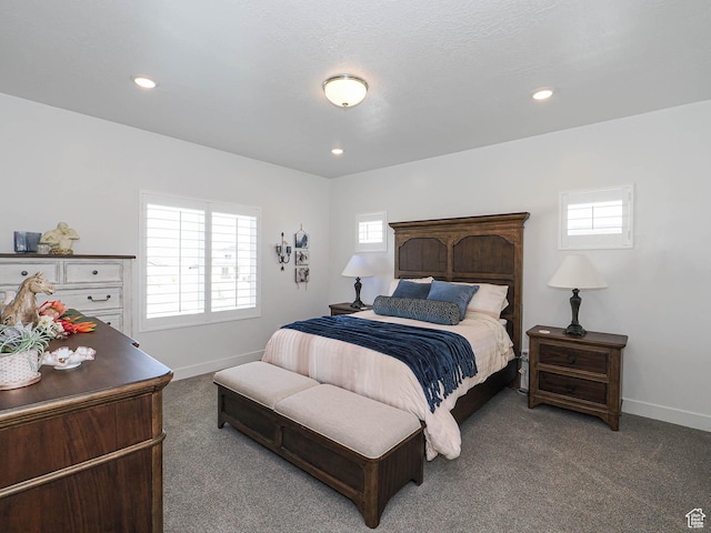 3022 S Shoreline Dr W, Syracuse, UT 84075 - carpeted bedroom featuring baseboards and recessed lighting