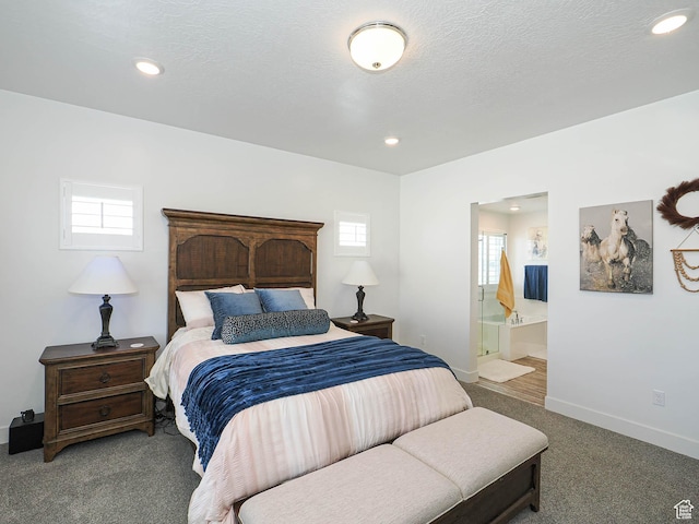 3022 S Shoreline Dr W, Syracuse, UT 84075 - bedroom featuring carpet, recessed lighting, baseboards, and connected bathroom