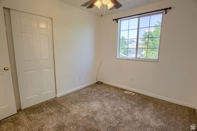 8183 S 2420 W, West Jordan, UT 84088 - carpeted spare room featuring ceiling fan and baseboards