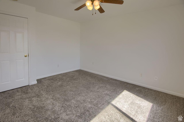8183 S 2420 W, West Jordan, UT 84088 - carpeted spare room with a ceiling fan and baseboards
