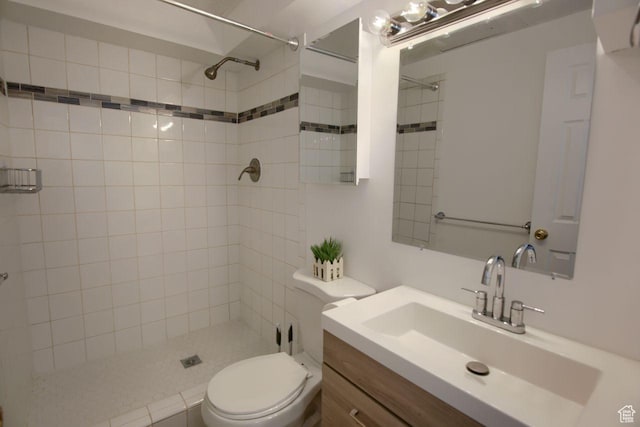 8183 S 2420 W, West Jordan, UT 84088 - full bathroom with toilet, tiled shower, and vanity