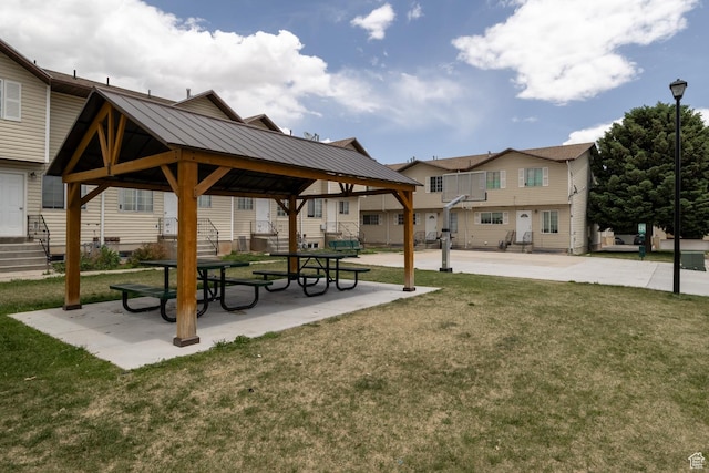 1350 W 150 N Unit 21, Vernal, UT 84078 - view of property's community with a gazebo, a lawn, and a residential view
