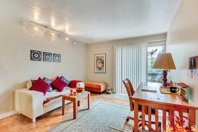 249 S 700 E Unit 58, Salt Lake City, UT 84102 - living room with baseboards and track lighting