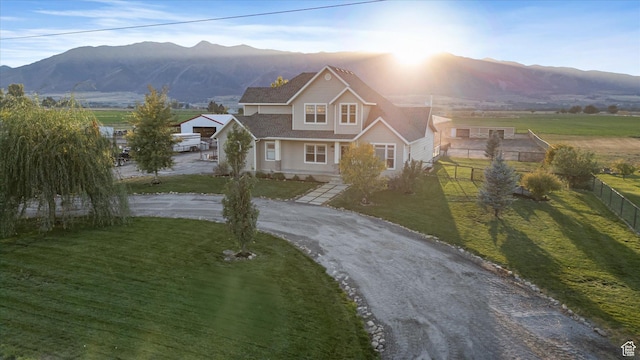 1697 S 3200 W, Logan, UT 84321 - view of front of property with driveway and a mountain view