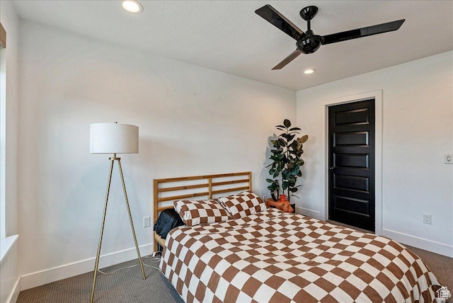144 E 150 N, Vineyard, UT 84059 - carpeted bedroom with baseboards, recessed lighting, and a ceiling fan