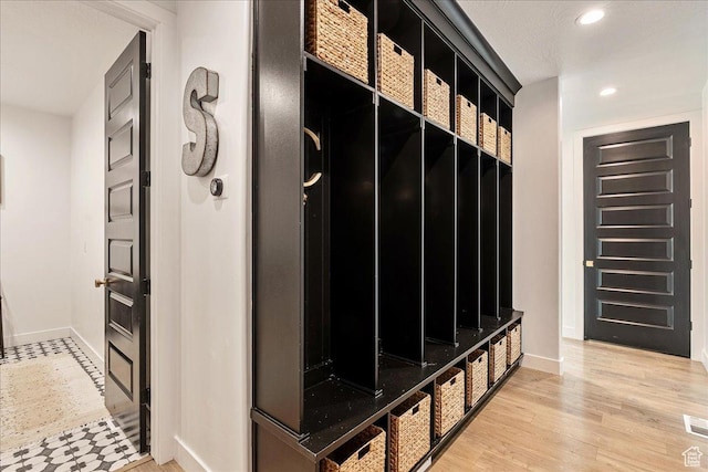 144 E 150 N, Vineyard, UT 84059 - mudroom featuring baseboards, recessed lighting, and light wood-type flooring
