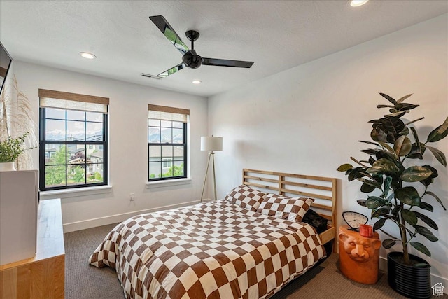 144 E 150 N, Vineyard, UT 84059 - bedroom with carpet floors, recessed lighting, baseboards, and ceiling fan