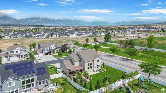 541 N Trek Rd, Saratoga Springs, UT 84045 - aerial view of residential area featuring mountains