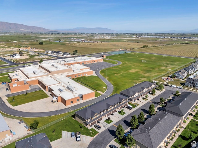 187 E 560 N, Salem, UT 84653 - aerial view of property and surrounding area featuring a mountain backdrop