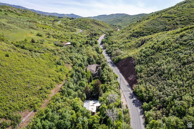 5623 E Emigration Canyon Rd, Emigration Canyon, UT 84108 - aerial view of a mountain backdrop and a forest