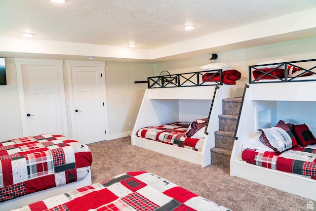 300 S 100th St W, Garden City, UT 84028 - carpeted bedroom with a textured ceiling and recessed lighting
