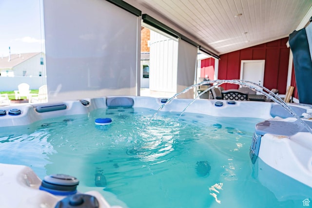 300 S 100th St W, Garden City, UT 84028 - view of pool featuring a hot tub