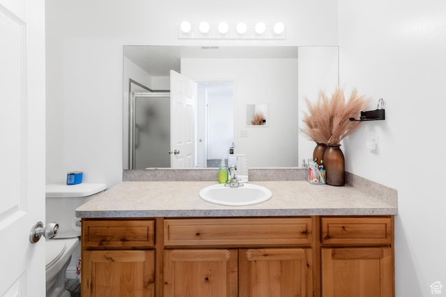 4155 S 3450 W, West Haven, UT 84401 - bathroom with vanity, toilet, and a stall shower