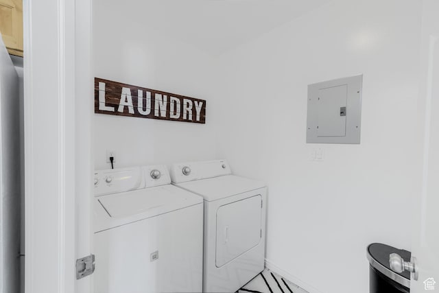 4155 S 3450 W, West Haven, UT 84401 - laundry room featuring electric panel and washer and clothes dryer