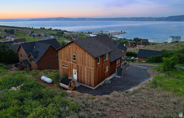 689 N Cambry Dr, Garden City, UT 84028 - aerial view at dusk of a water view