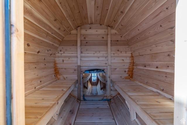 689 N Cambry Dr, Garden City, UT 84028 - relaxing sauna / steam room featuring wood walls and wood ceiling