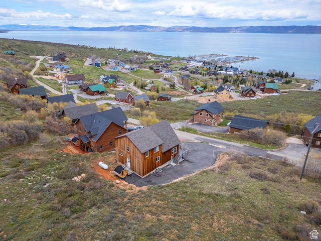 689 N Cambry Dr, Garden City, UT 84028 - drone / aerial view of a water and mountain view