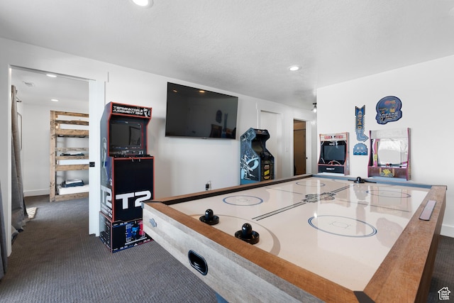 689 N Cambry Dr, Garden City, UT 84028 - game room with dark carpet and recessed lighting