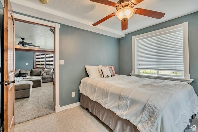 804 E 3300 N, North Ogden, UT 84414 - bedroom with carpet flooring, baseboards, and ceiling fan