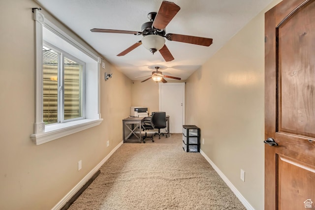 804 E 3300 N, North Ogden, UT 84414 - carpeted office with baseboards and a ceiling fan
