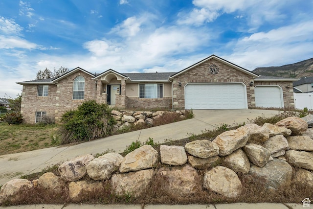 804 E 3300 N, North Ogden, UT 84414 - single story home with driveway, a garage, and brick siding