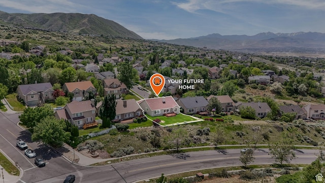 1267 E Hickenlooper Way S, Draper, UT 84020 - aerial view of residential area featuring mountains