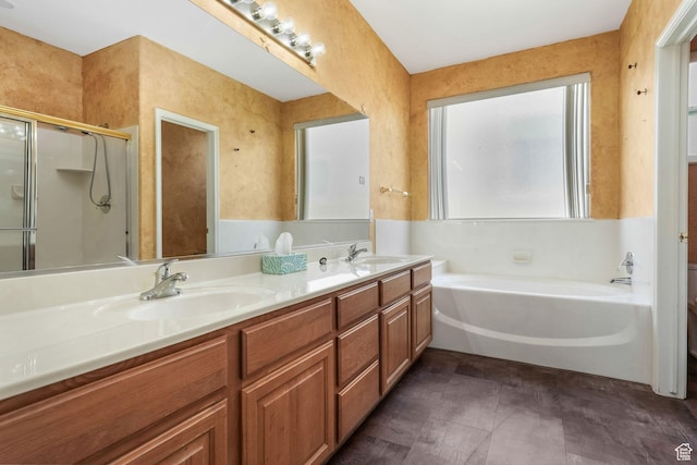 1267 E Hickenlooper Way S, Draper, UT 84020 - full bath featuring a garden tub, double vanity, and a stall shower