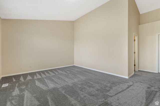 1267 E Hickenlooper Way S, Draper, UT 84020 - empty room featuring carpet flooring, baseboards, and vaulted ceiling