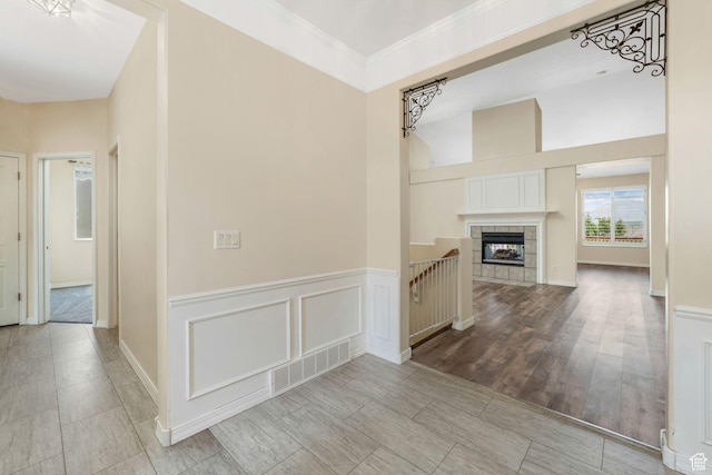 1267 E Hickenlooper Way S, Draper, UT 84020 - hallway with a high ceiling and ornamental molding