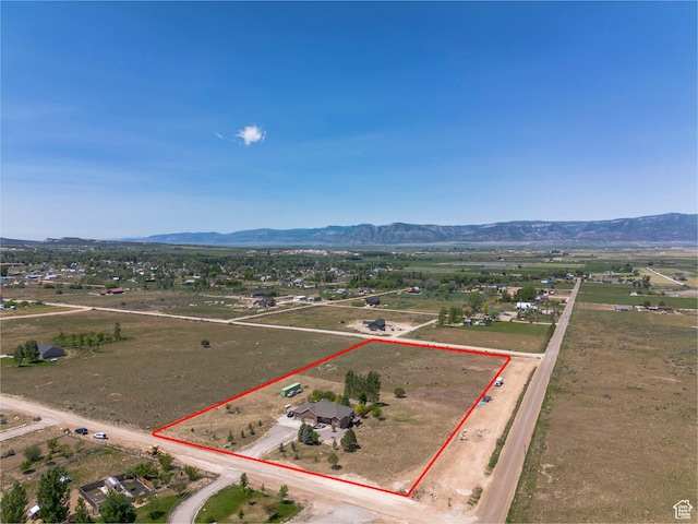14745 N 8375 E, Spring City, UT 84662 - view of property location featuring a mountainous background and property boundaries highlighted