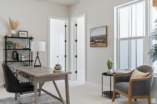 5854 N Fox Canyon Rd, Lehi, UT 84043 - home office with light colored carpet and baseboards