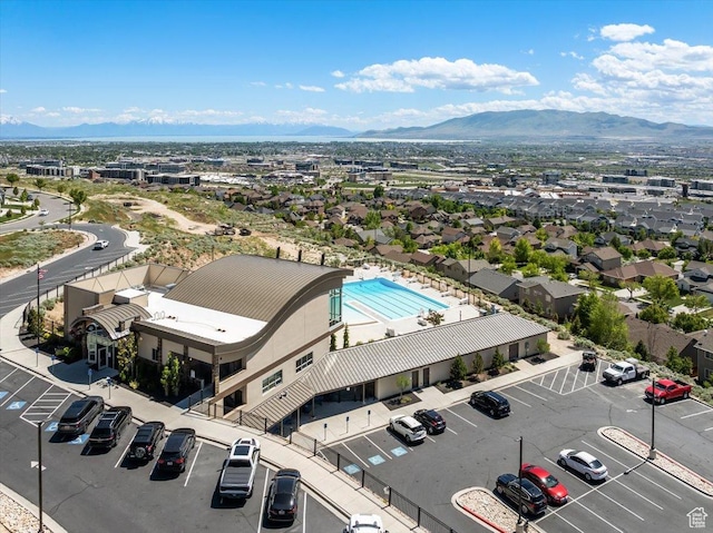 5854 N Fox Canyon Rd, Lehi, UT 84043 - drone / aerial view of a mountain backdrop