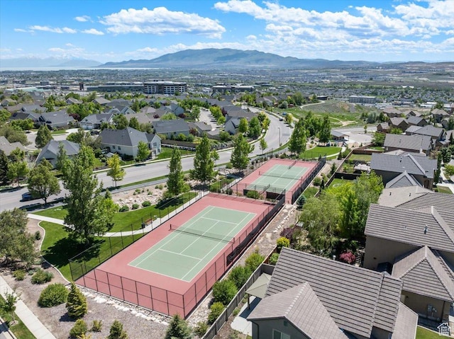 5854 N Fox Canyon Rd, Lehi, UT 84043 - aerial view of residential area featuring mountains