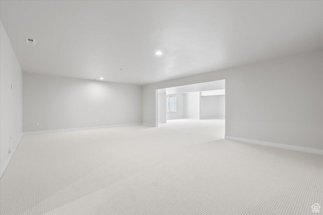 5854 N Fox Canyon Rd, Lehi, UT 84043 - spare room featuring baseboards, carpet, and recessed lighting