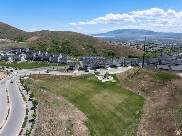 5854 N Fox Canyon Rd, Lehi, UT 84043 - aerial view of residential area featuring a mountainous background