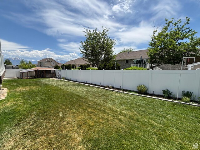 5029 W Copper Meadow Ln S, West Jordan, UT 84088 - fenced backyard featuring a residential view