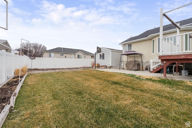 5029 W Copper Meadow Ln S, West Jordan, UT 84088 - view of yard with a patio, a residential view, and stairway