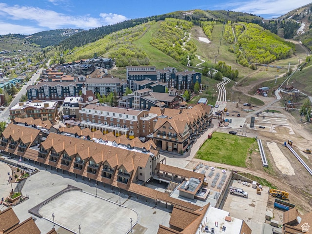 1401 Lowell Ave Unit 31, Park City, UT 84060 - aerial view of property's location with a forest and a mountain backdrop