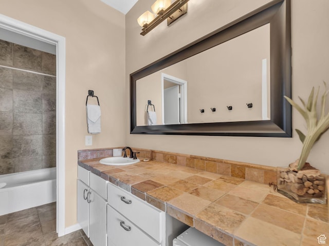 1401 Lowell Ave Unit 31, Park City, UT 84060 - full bathroom featuring vanity, stone finish flooring, and shower / washtub combination