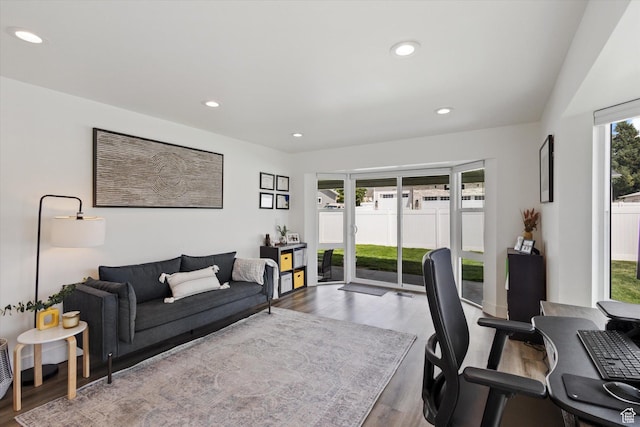 6571 S Jefferson St, Murray, UT 84107 - office with wood finished floors and recessed lighting
