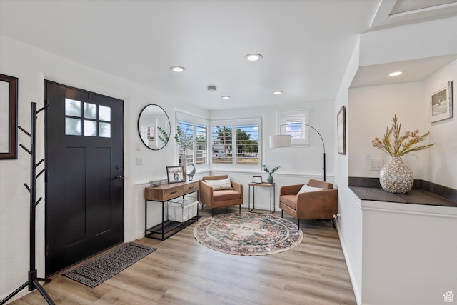 6571 S Jefferson St, Murray, UT 84107 - entryway featuring wood finished floors, baseboards, and recessed lighting