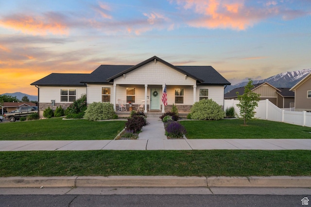 384 N 600 E, Payson, UT 84651 - view of front of house featuring a porch and stone siding