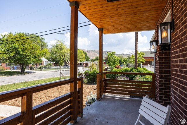 1217 Talisman Dr, Salt Lake City, UT 84116 - view of patio / terrace with a mountain view