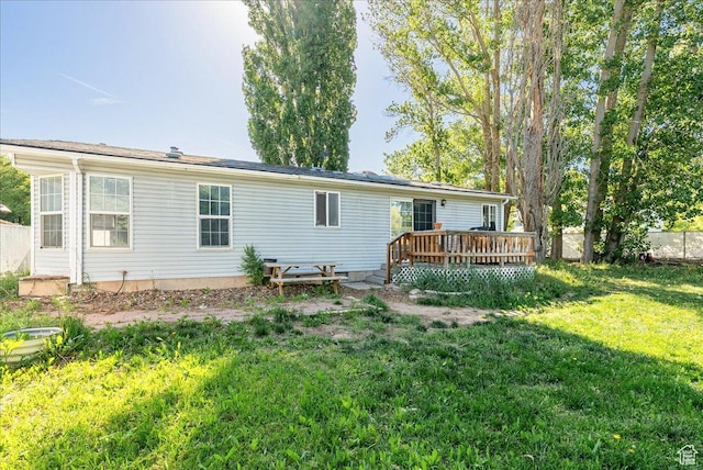 1687 Kylee Ln, Ogden, UT 84404 - rear view of property with a deck