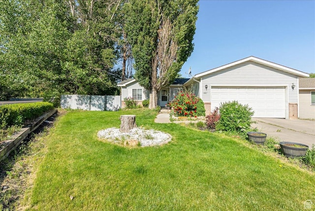 1687 Kylee Ln, Ogden, UT 84404 - view of yard featuring driveway and a garage
